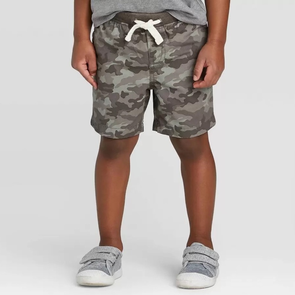 Toddler Boys' Chino Shorts-Camo 18M